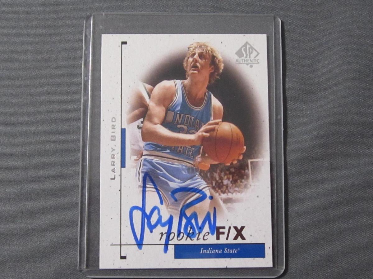 LARRY BIRD SIGNED SPORTS CARD WITH COA