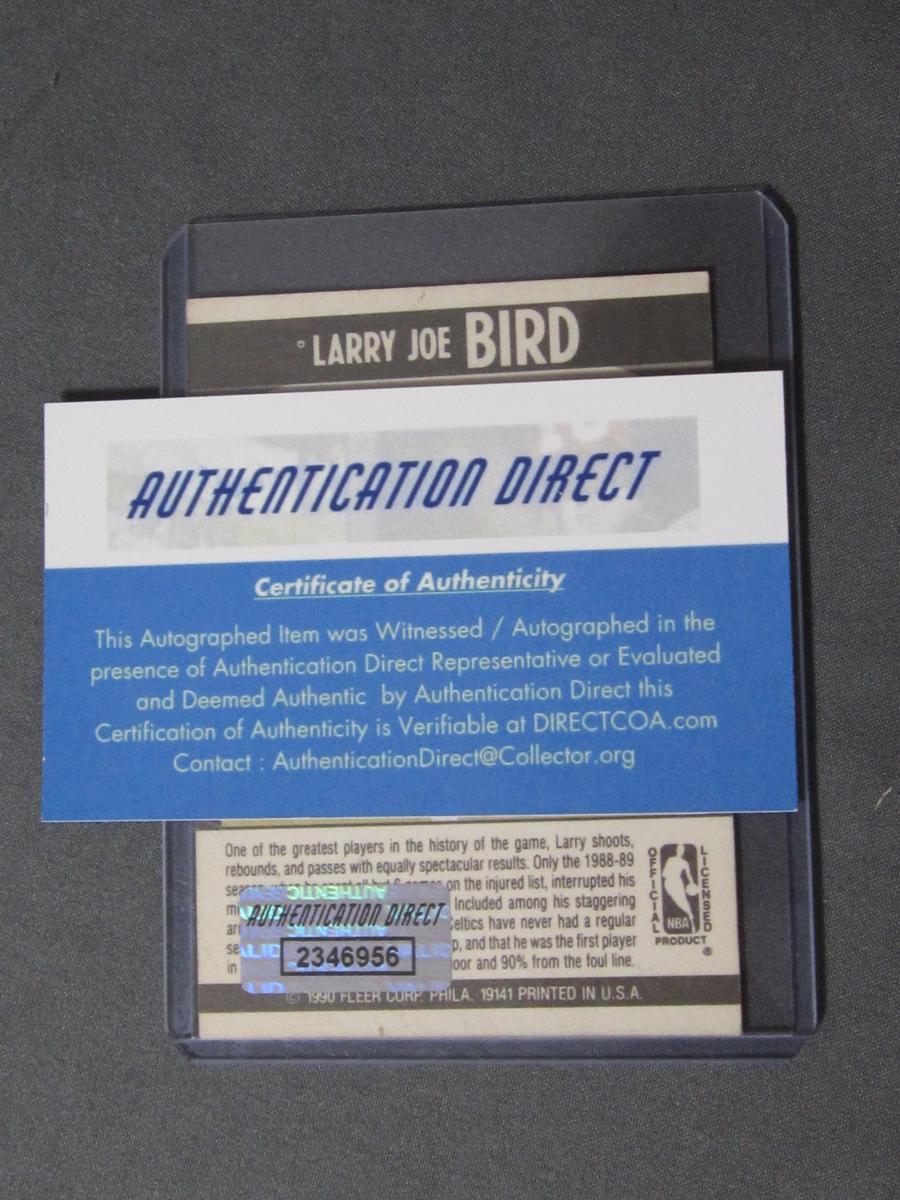 LARRY BIRD SIGNED SPORTS CARD WITH COA