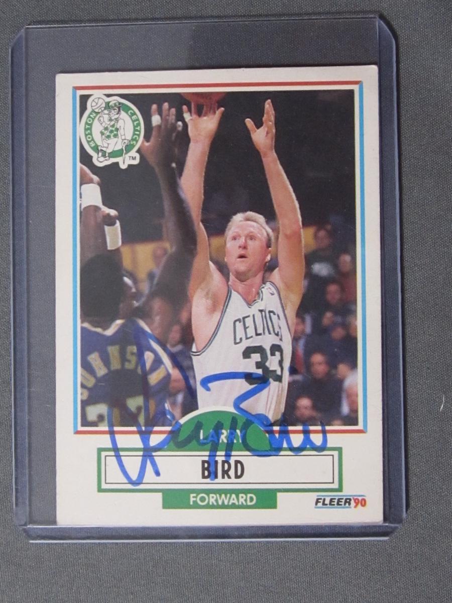 LARRY BIRD SIGNED SPORTS CARD WITH COA