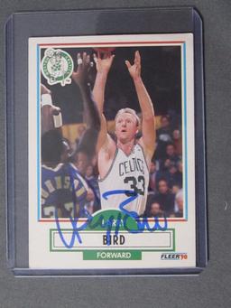 LARRY BIRD SIGNED SPORTS CARD WITH COA