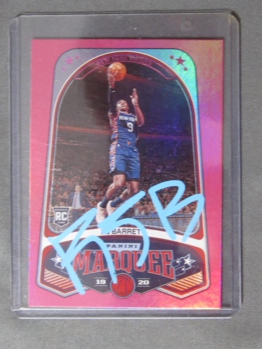 RJ BARRETT SIGNED ROOKIE CARD WITH COA