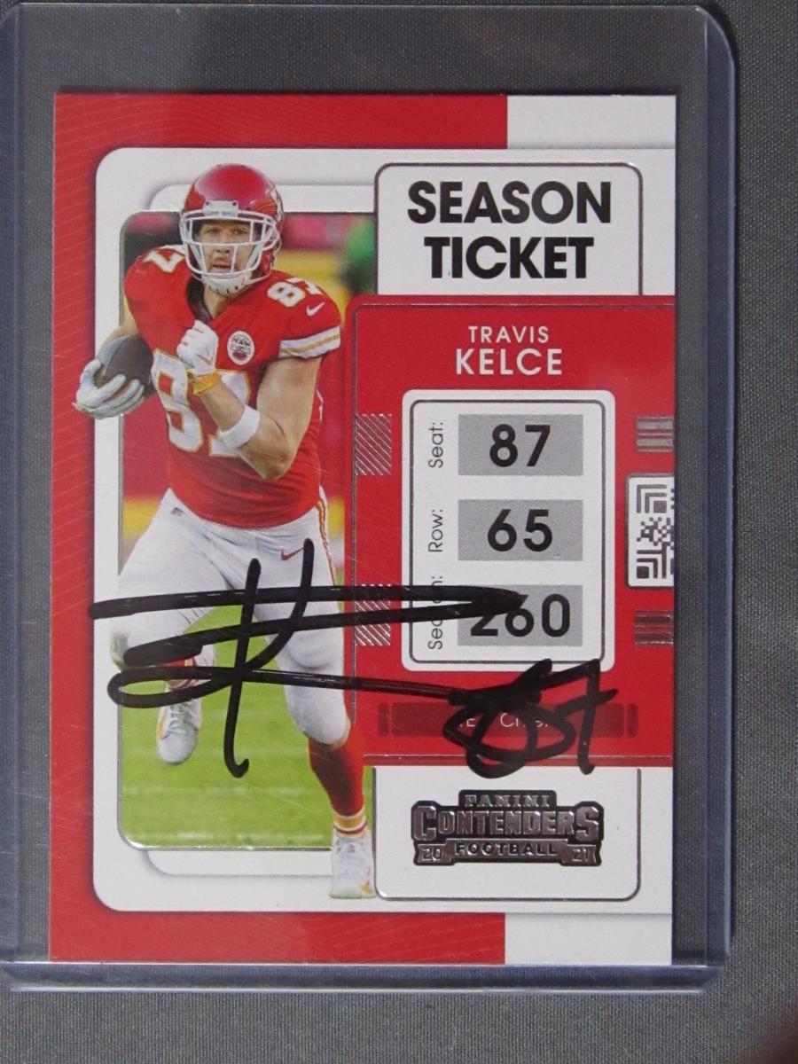 TRAVIS KELCE SIGNED SPORTS CARD WITH COA