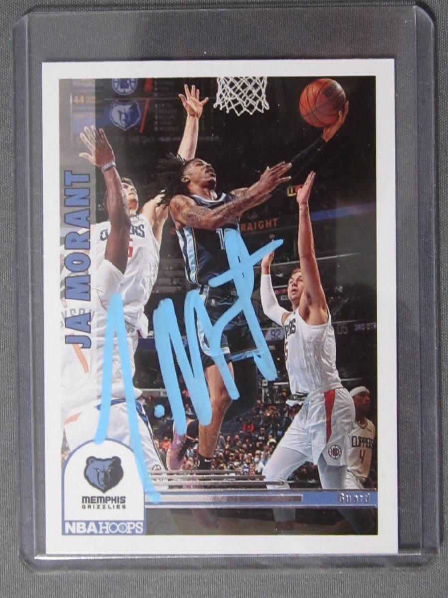 JA MORANT SIGNED SPORTS CARD WITH COA