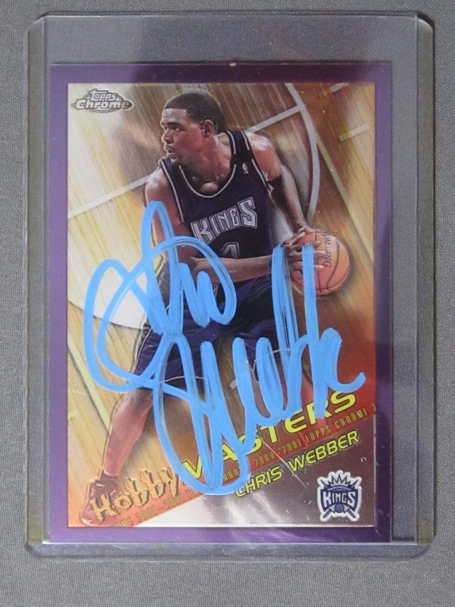 CHRIS WEBBER SIGNED SPORTS CARD WITH COA