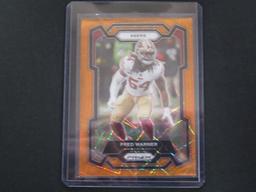 2023 PANINI PRIZM FRED WARNER ORANGE LAZER