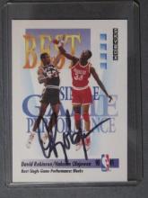 DAVID ROBINSON SIGNED SPORTS CARD WITH COA