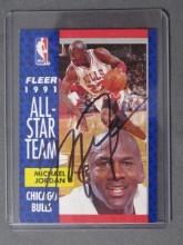 MICHAEL JORDAN SIGNED SPORTS CARD WITH COA