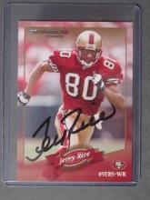 JERRY RICE SIGNED SPORTS CARD WITH COA