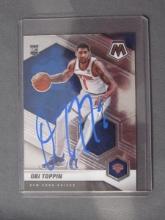 OBI TOPPIN SIGNED ROOKIE CARD WITH COA