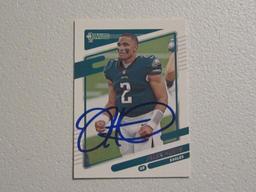 JALEN HURTS SIGNED TRADING CARD WITH COA