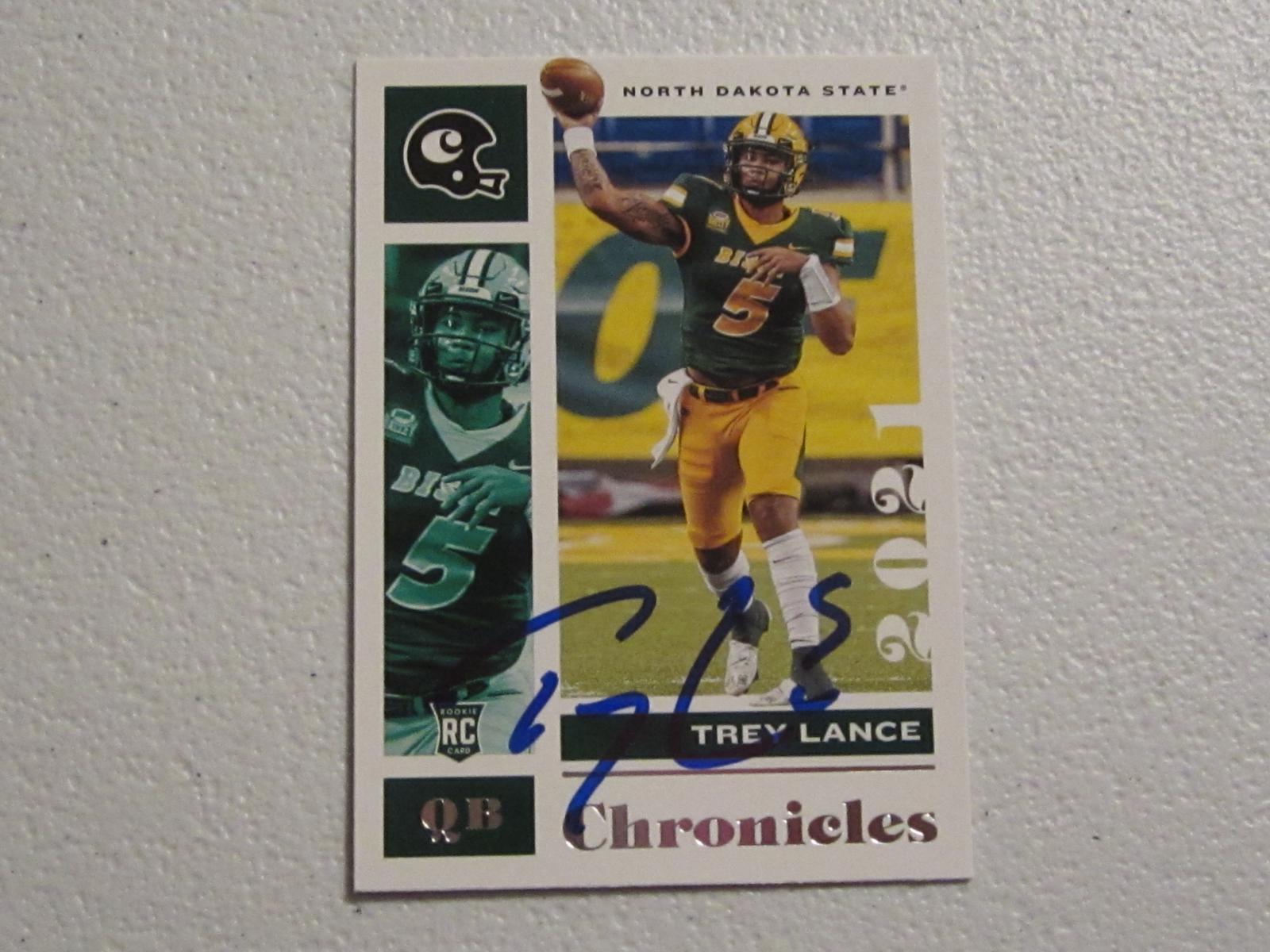 TREY LANCE SIGNED ROOKIE CARD WITH COA