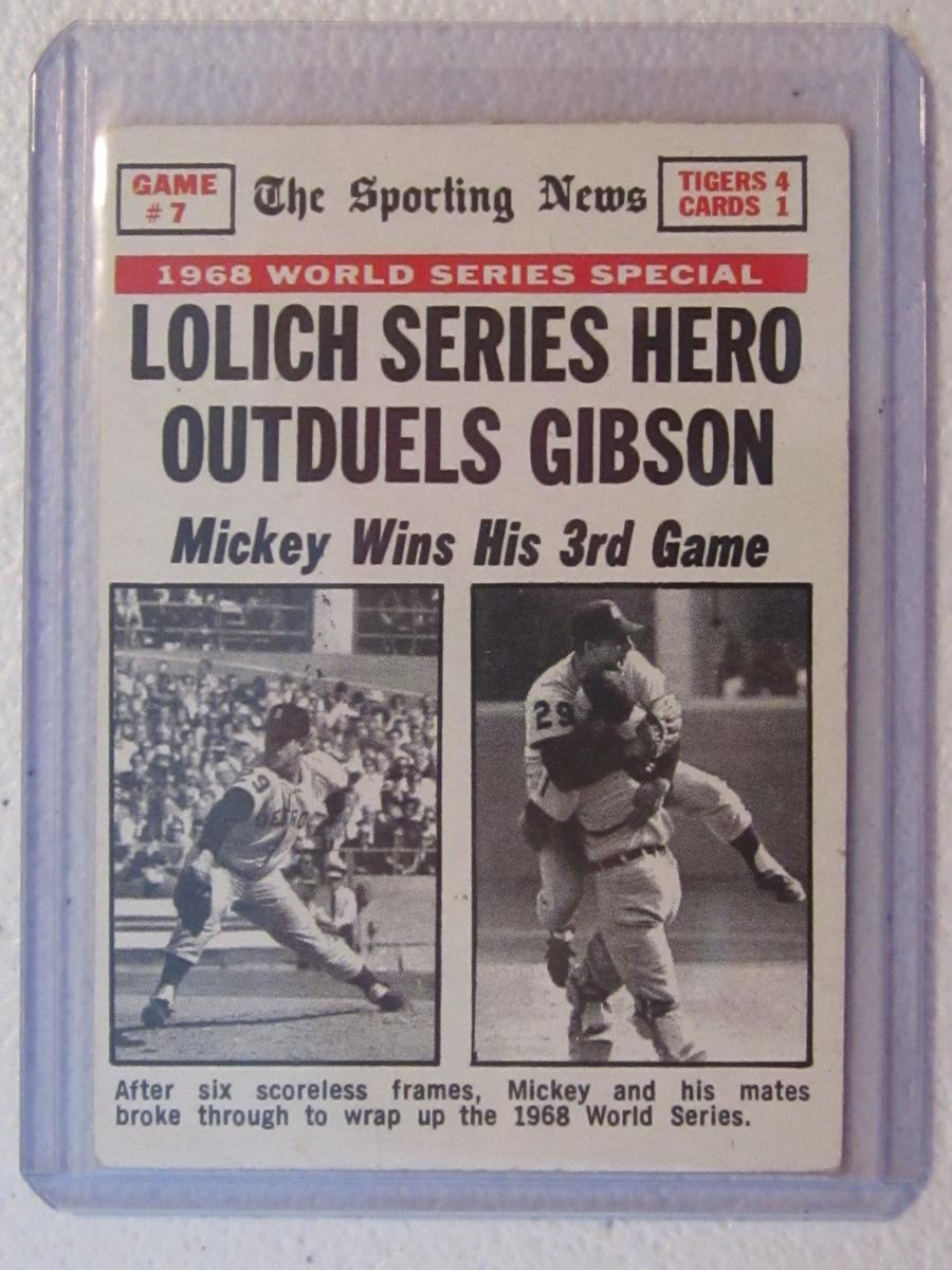 1969 TOPPS NO.168 1968 WORLD SERIES GAME 7