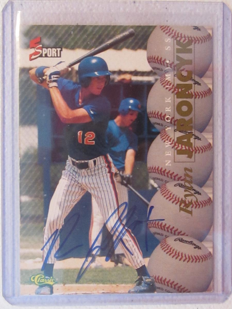 1995 CLASSIC 5 SPORT RYAN JARONCYK AUTO CARD