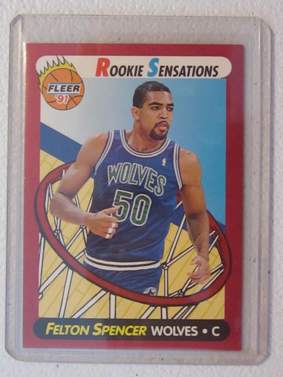 1991 FLEER ROOKIE SENSATIONS FELTON SPENCER