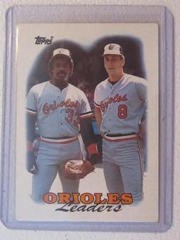 1988 TOPPS ORIOLES TEAM LEADERS MURRAY,RIPKEN