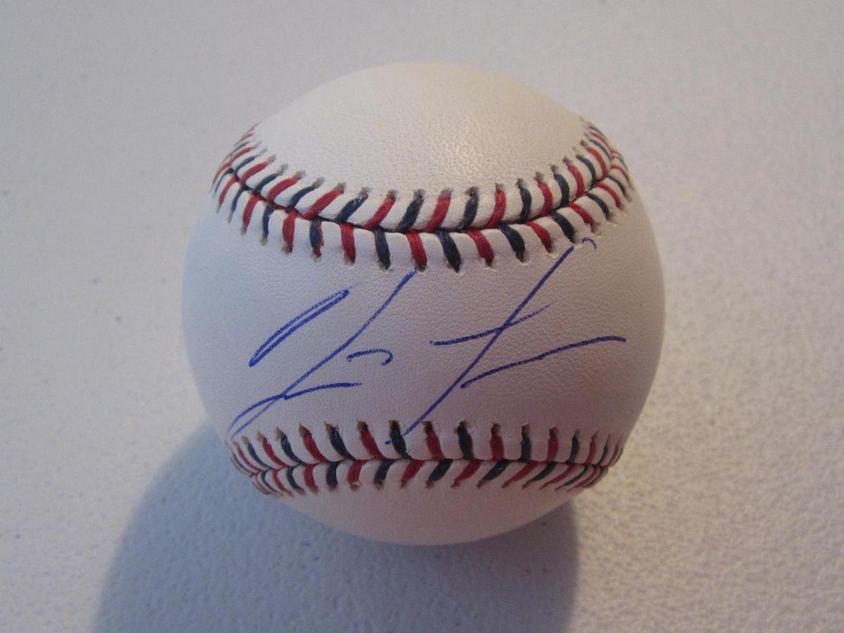 RONALD ACUNA JR SIGNED BASEBALL WITH COA