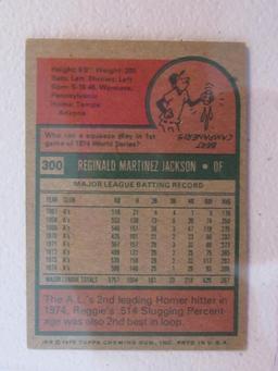 1975 TOPPS MINI REGGIE JACKSON NO.300 VINTAGE