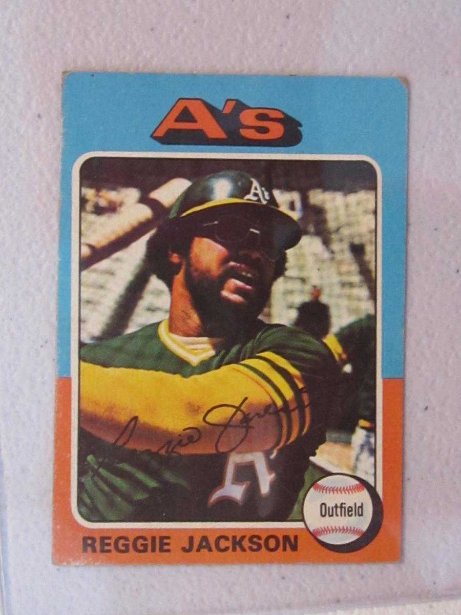 1975 TOPPS MINI REGGIE JACKSON NO.300 VINTAGE