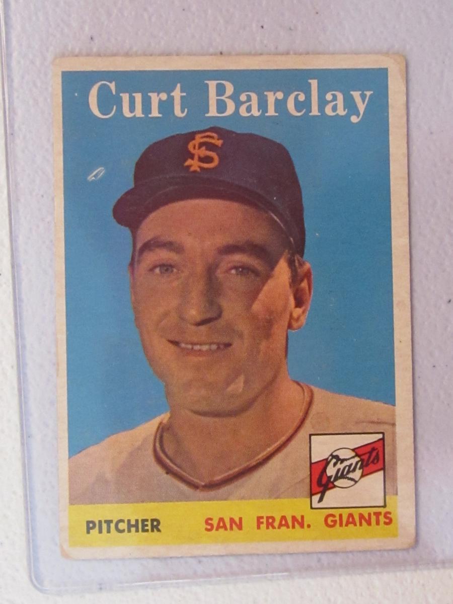 1958 TOPPS BART BARCLAY NO.21 VINTAGE