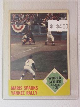 1963 TOPPS WORLD SERIES GAME 3 NO.144 VINTAGE