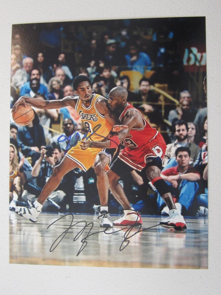 MICHAEL JORDAN,KOBE BRYANT SIGNED PHOTO COA