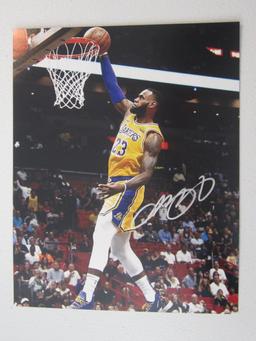 LEBRON JAMES SIGNED 8X10 PHOTO WITH COA