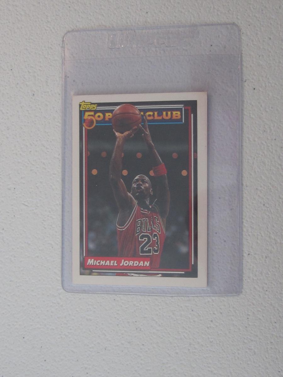 1992 TOPPS MICHAEL JORDAN 50 POINT CLUB BULLS