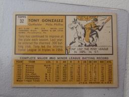 1963 TOPPS TONY GONZALEZ NO.32 VINTAGE
