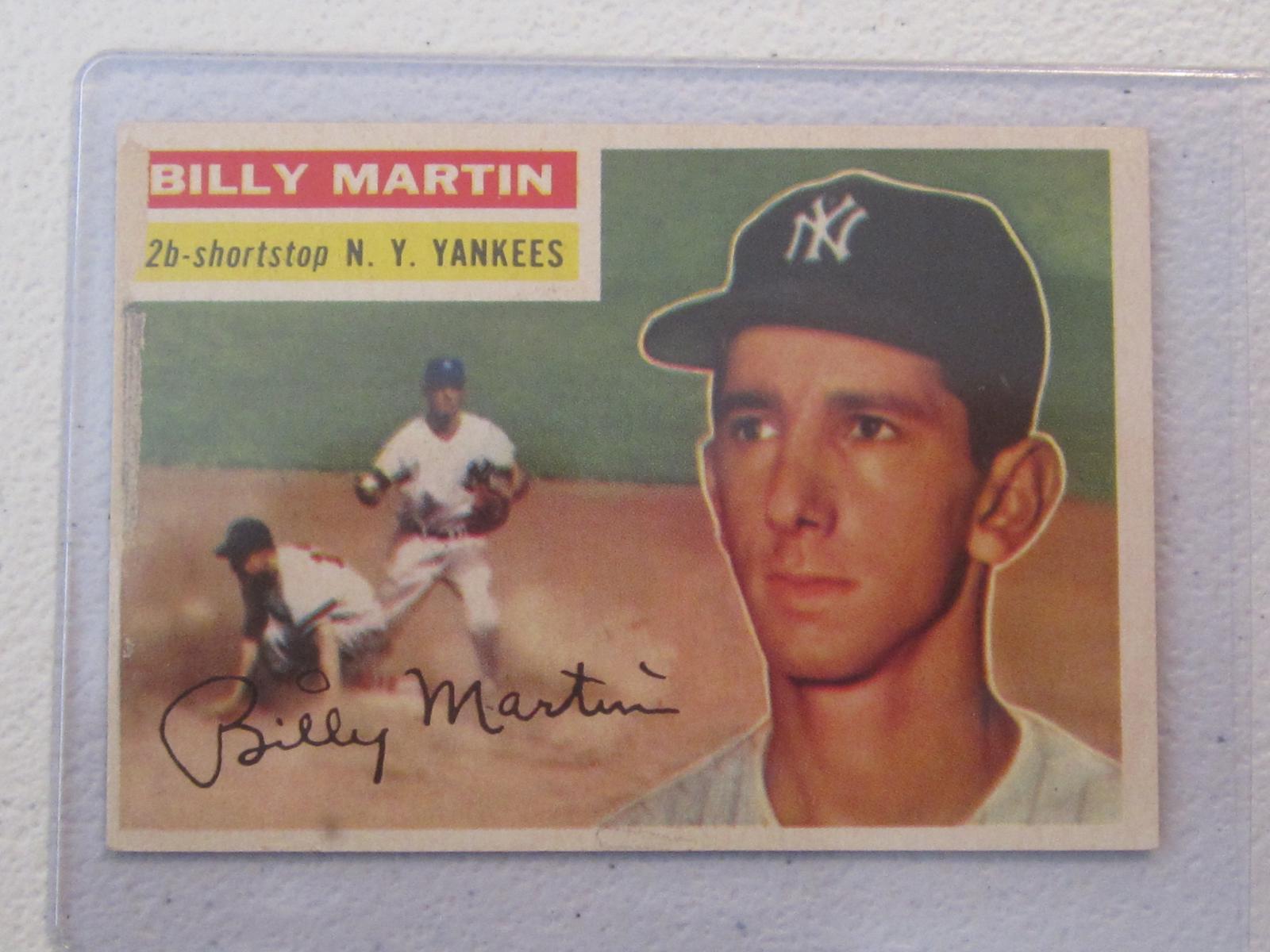 1956 TOPPS BILLY MARTIN NO.181 VINTAGE