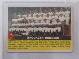 1956 TOPPS BROOKLYN DODGERS TEAM CARD NO.166