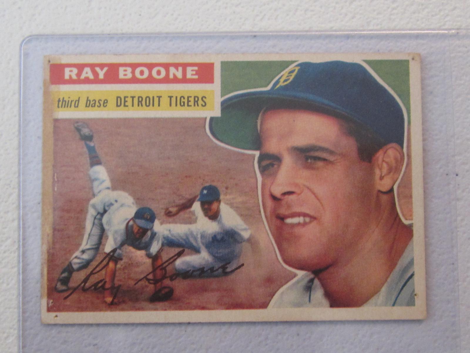 1956 TOPPS RAY BOONE NO.6 WHITE BACK VINTAGE
