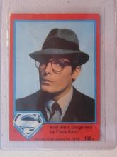 1978 DC COMICS SUPERMAN THE MOVIE CARD