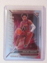 2020-21 PANINI PRIZM ISAAC OKORO RC EMERGENT