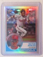 2018 TOPPS CHROME VICTOR ROBLES RC REFRACTOR