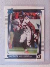 2021 DONRUSS JAVONTE WILLIAMS RC BRONCOS