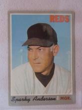 1970 TOPPS SPARKY ANDERSON NO.181 VINTAGE