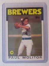 1986 TOPPS PAUL MOLITOR BREWERS