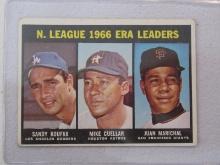 1967 TOPPS 1966 ERA LEADERS NO.234 VINTAGE