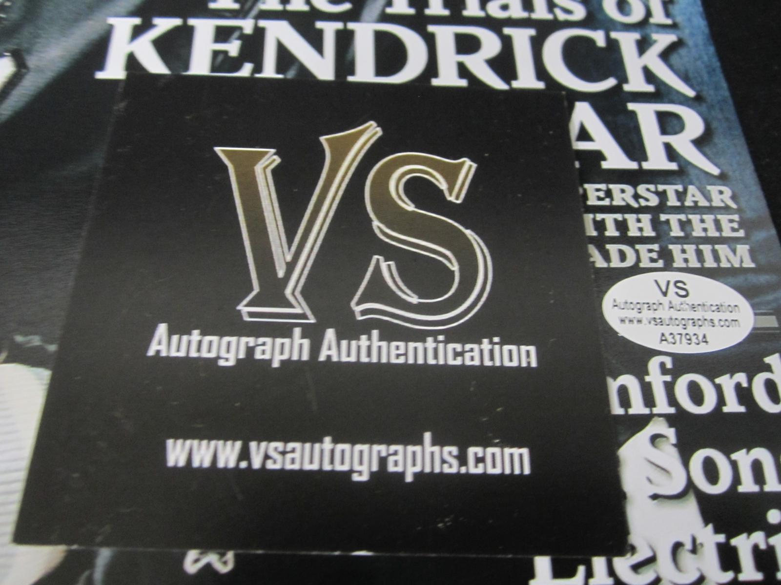 Kendrick Lamar Signed 8x10 Photo VSA COA