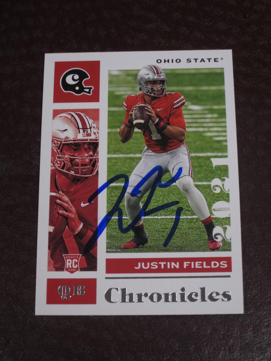 2021 CHRONICLES JUSTIN FIELDS AUTOGRAPH RC