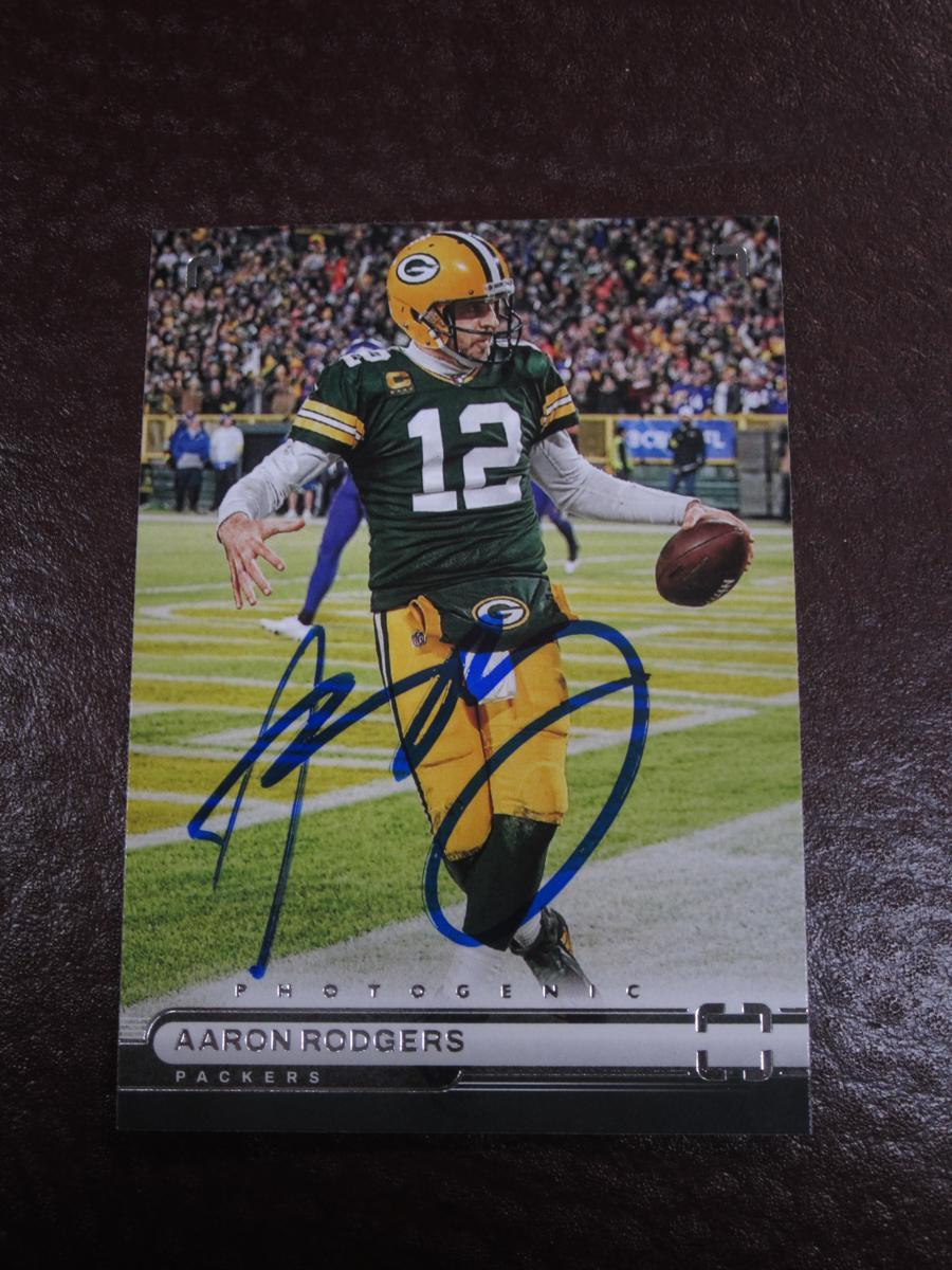 2022 PHOTOGENIC AARON RODGERS AUTOGRAPH