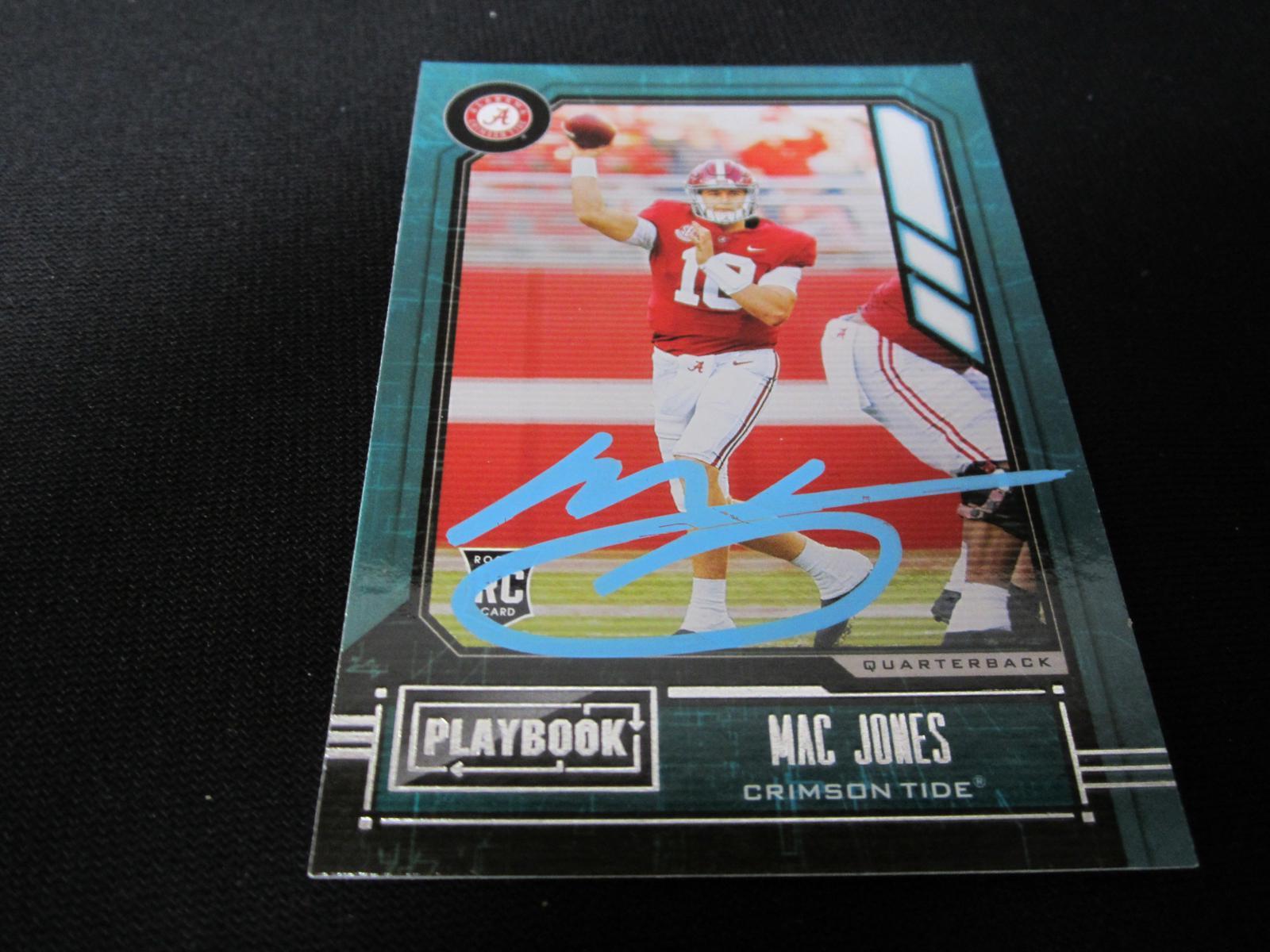 2021 PLAYBOOK MAC JONES AUTOGRAPHED RC