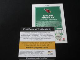 2021 DONRUSS KYLER MURRAY AUTOGRAPH COA