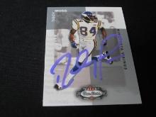 2002 FLEER BOX SCORE RANDY MOSS AUTOGRAPH