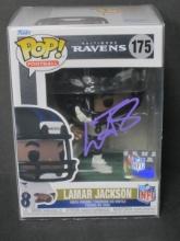 LAMAR JACKSON SIGNED RAVENS FUNKO COA