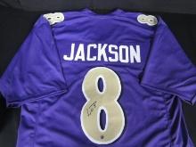 RAVENS LAMAR JACKSON SIGNED JERSEY COA