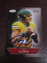 2021 SAGE PD TREY LANCE AUTOGRAPH RC COA