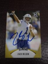 2021 LEAF DRAFT ZACH WILSON AUTOGRAPH RC