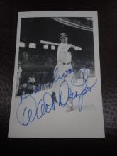 WALT DROPO SIGNED B/W POSTCARD COA