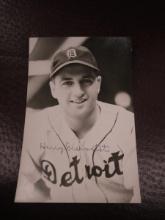 HARRY EISENSTAT SIGNED BW POST CARD COA